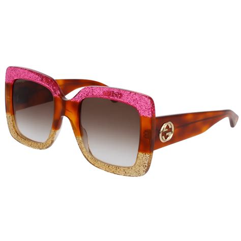 occhiali sole glitter fucsia gucci occhialando|Gucci GG0083S .